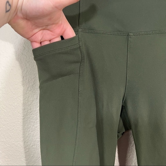 𝅺athleta Metro High Waisted Skinny Ankle Pants Olive Green Sz S - Picture 5 of 5